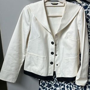 VINTAGE GIORGIO ARMANI WOMENS SAILOR COLLARED JACKET. NO SIZE, BEST FOR XS/S
